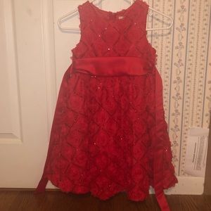 beautiful red dress worn only one time!!